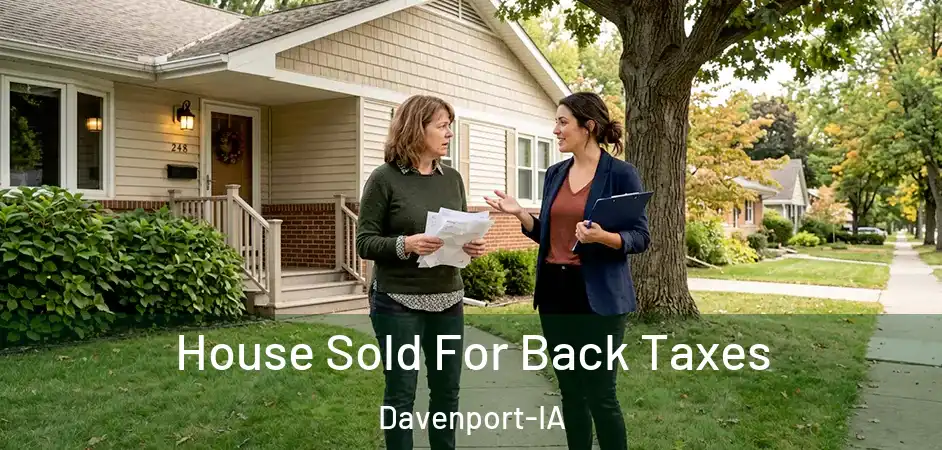 House Sold For Back Taxes Davenport-IA