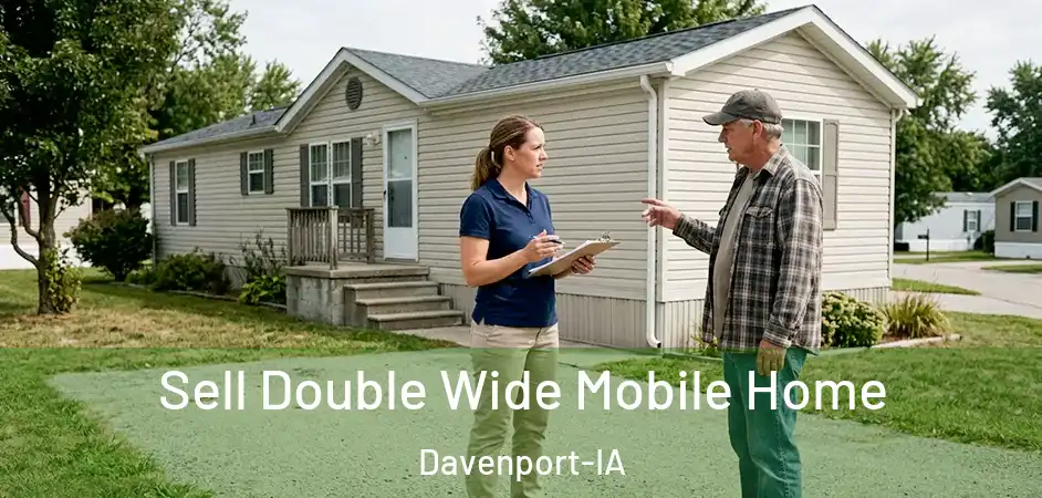  Sell Double Wide Mobile Home Davenport-IA