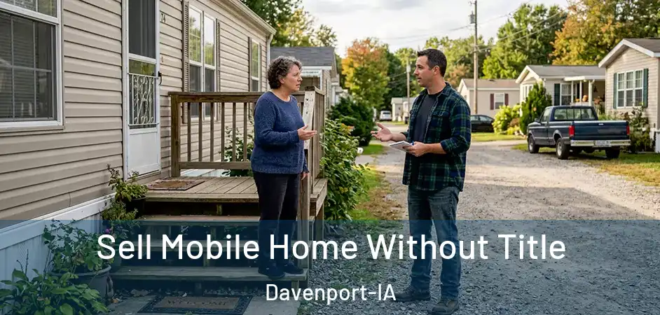 Sell Mobile Home Without Title Davenport-IA