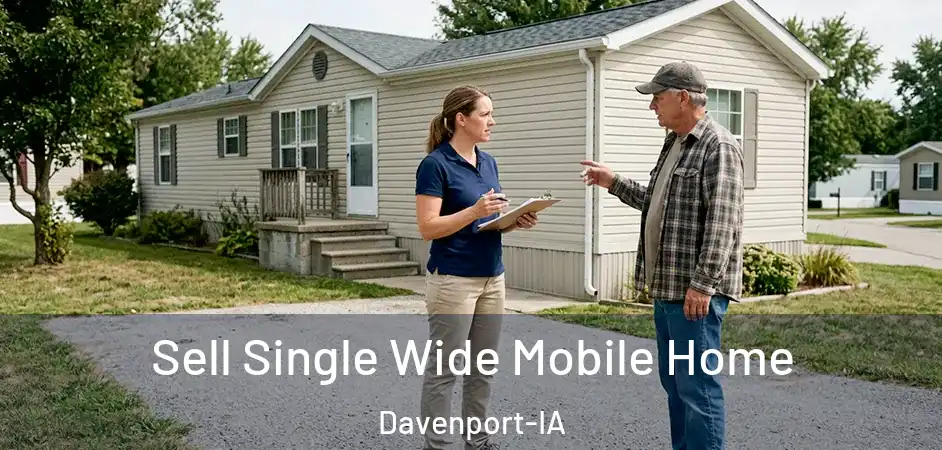  Sell Single Wide Mobile Home Davenport-IA